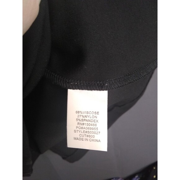 41 Hawthorn Sarya Ponte Knit Dress Navy & Black Tank Cut Out Details Size Large - Picture 6 of 10